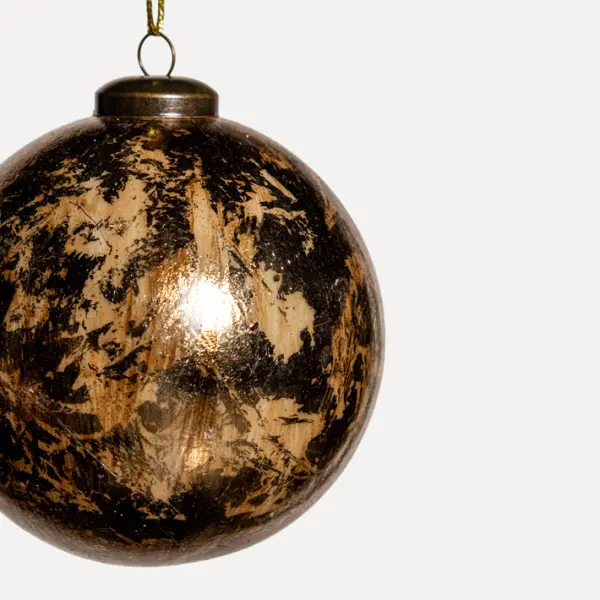 Шар D10 см, пластик, золотой