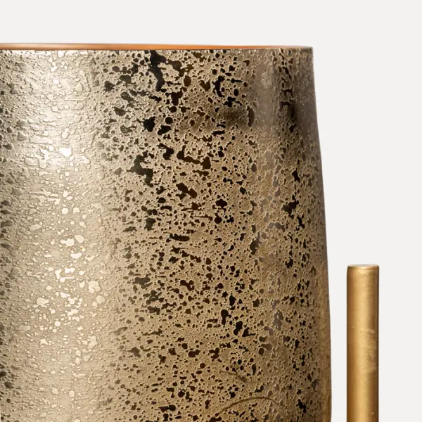 Набор из 2-х кашпо с подставками 31x47, 28x41 см, металл, золотой