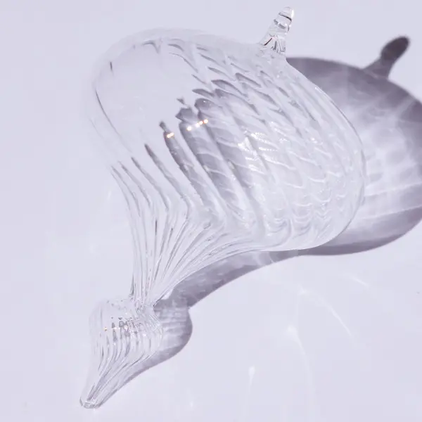 Подвес ручной работы 10x13 см, стекло, прозрачный