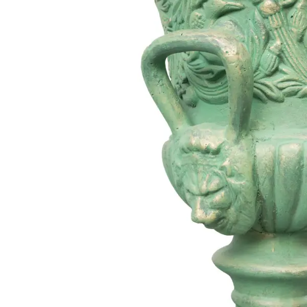 Кашпо в римском стиле 38х48 см, фибергласс, зеленый