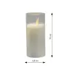 Светодиодная свеча 4,8х10 см, пластик, стекло, парафин, прозрачный