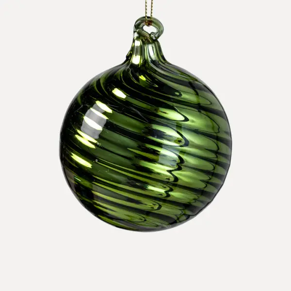 Шар D8 см, стекло, зеленый Шар D8 см, стекло, зеленый