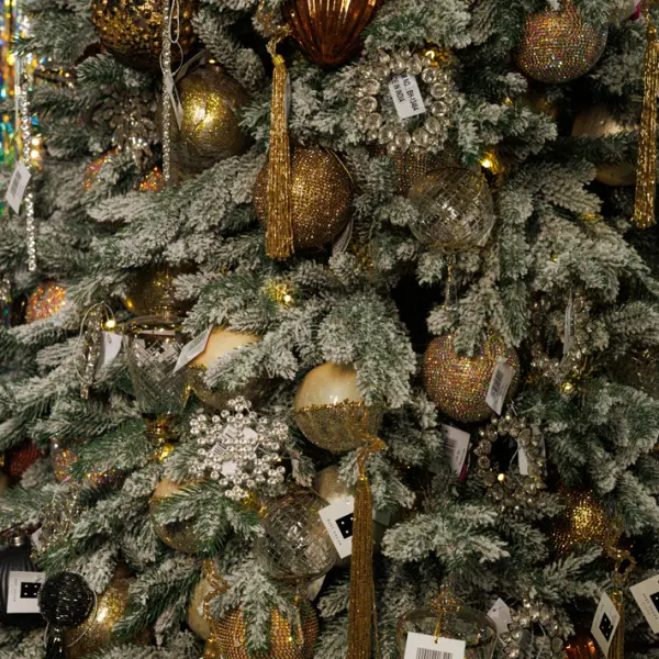 Ель искусственная заснеженная ВЕРСАЛЬСКАЯ H240 см, пластик, металл, белый