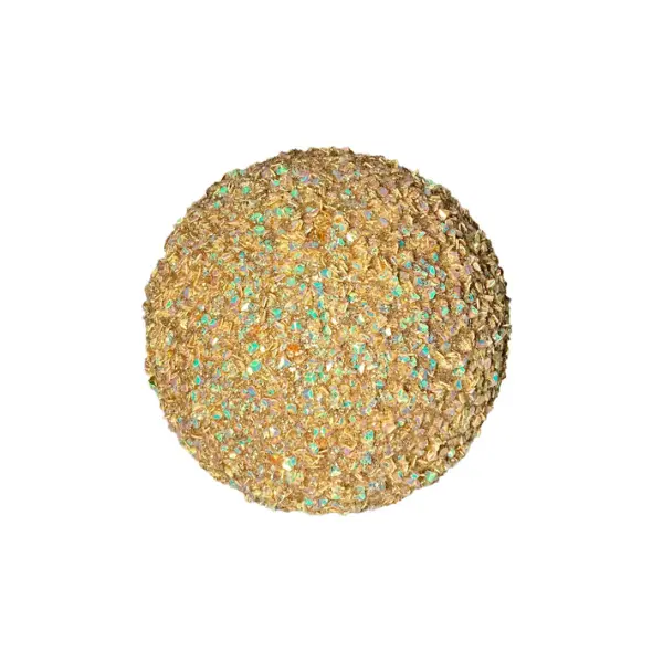 Шар с блёстками D10 см, пенопласт, шампань, мультиколор