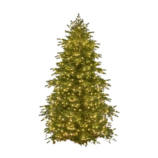 Ель искусственная с лампочками МУРМАНСКАЯ H225 см, пластик, металл, зеленый