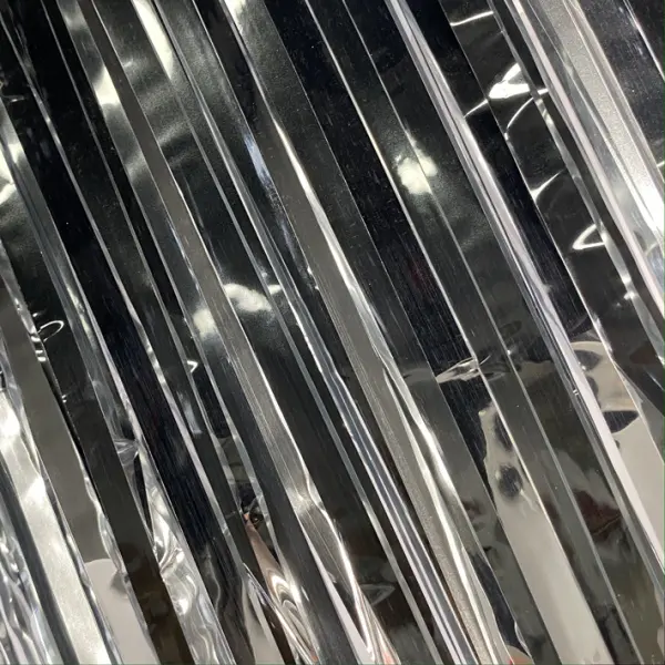 Новогодний дождик глянцевый 200х300 см, полипропилен, серебряный