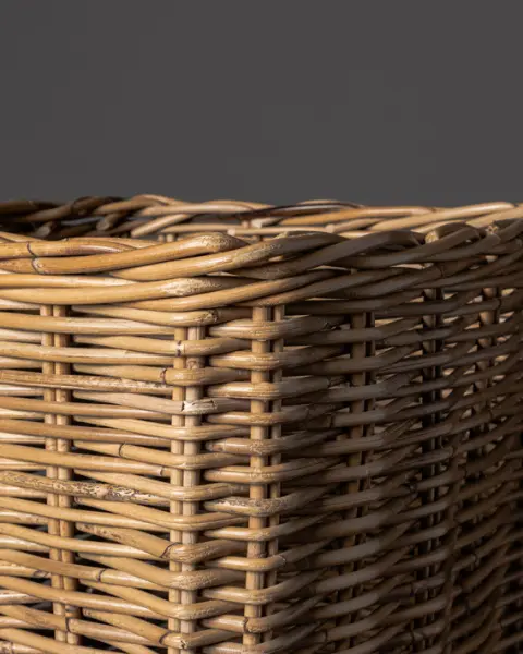 Комплект из 2-х плетёных корзин 40x40x65, 36x36x55 см, ротанг, рыжий