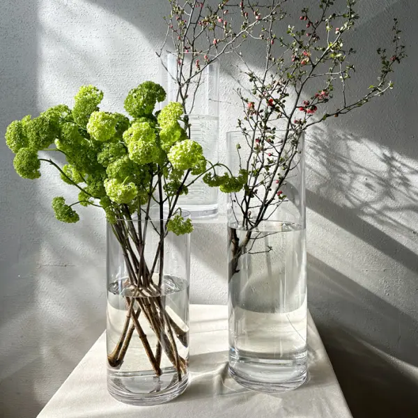 Ваза 20х40 см, поликарбонат, прозрачный