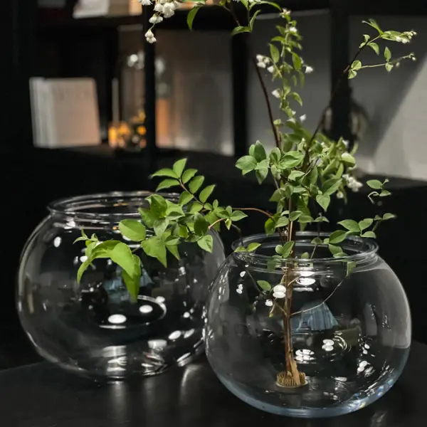 Ваза 25х19 см, поликарбонат, прозрачный