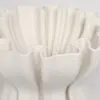 Ваза с 3D рисунком 29x20 см, керамика, белый