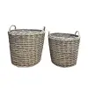 Комплект из 2-х плетёных корзин 56х48, 47х42 см, ива, серый