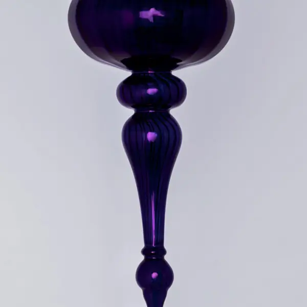 Подвес ручной работы L19 D7 см, стекло, синий