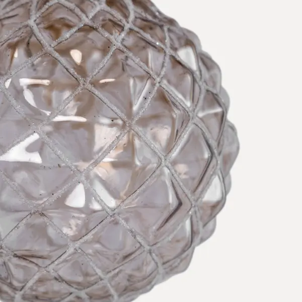 Шар D8 см, стекло, бежевый