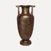 Ваза 27x24x53 см, металл, бронзовый