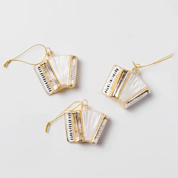 Подвес АККОРДЕОН 7x7 см, стекло, шампань
