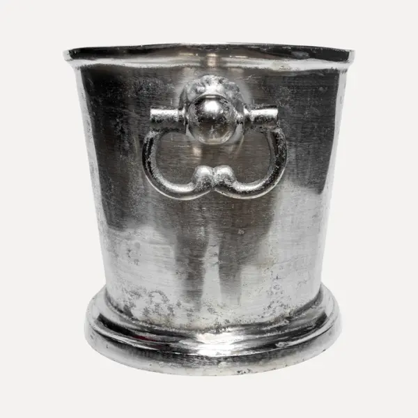 Ваза 37x25x24 см, металл, серебряный