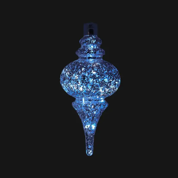 Подвес LED H26 см, пластик, серебряный