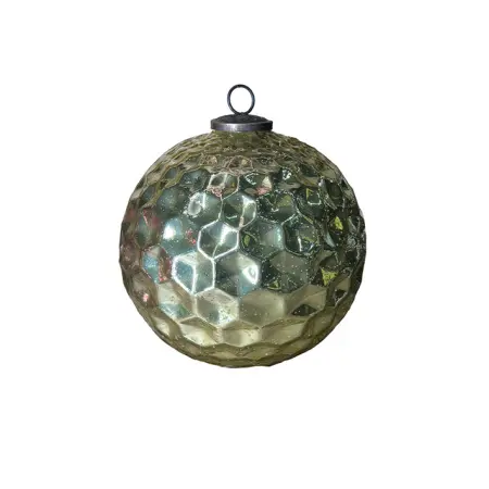 Шар СОТЫ D20 см, стекло, золотой