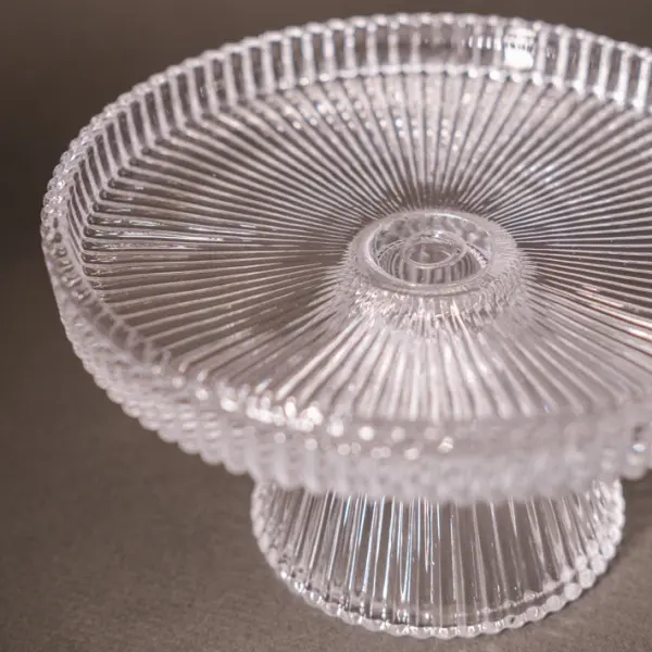 Подсвечник 15х8 см, стекло, прозрачный