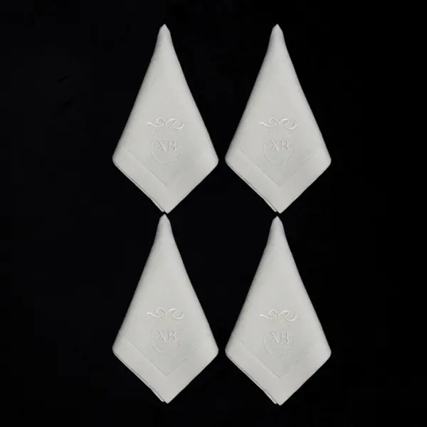 Набор льняных текстильных салфеток ХВ, 45х45 см, 4 шт