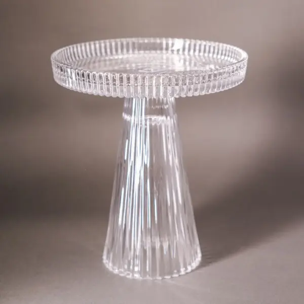 Подсвечник 15х17 см, стекло, прозрачный