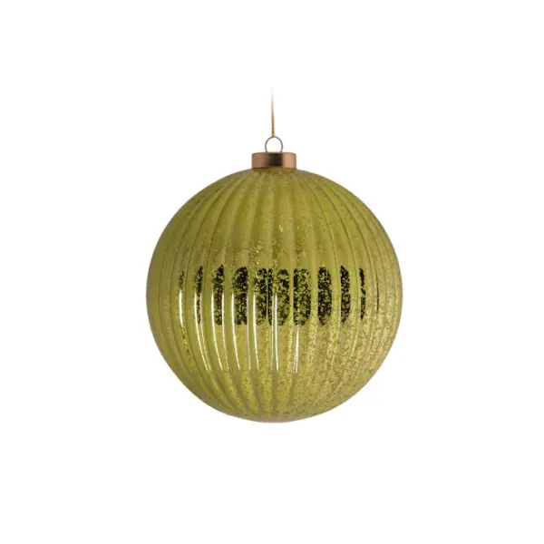 Шар D15 см, пластик, светло-зеленый