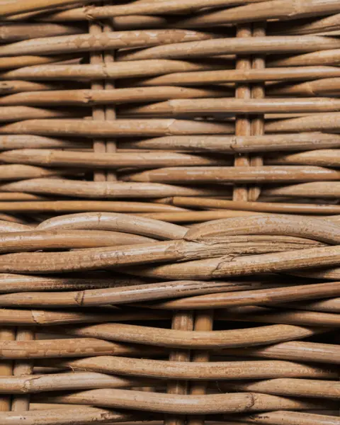 Комплект из 2-х плетёных корзин 80x35x20, 75x30x20 см, ротанг, рыжий