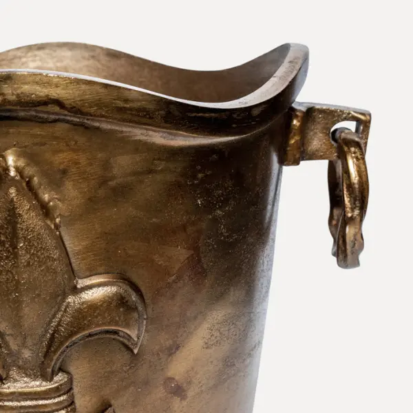 Ваза 35x29x24 см, металл, темно-медный