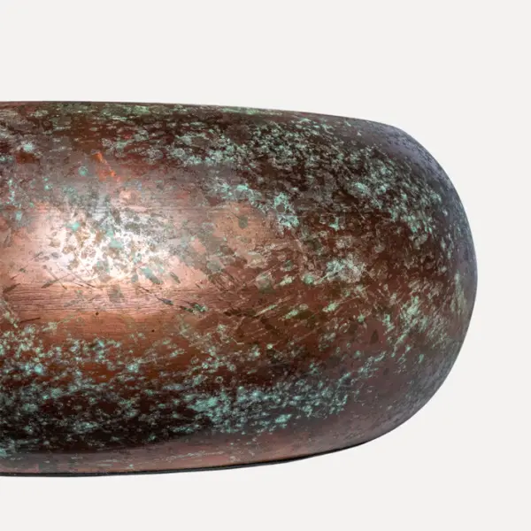 Кашпо 38x16 см, металл, зеленый