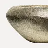 Кашпо с эффектом мозаики, 46x23 см, металл, золотой