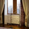 Дерево с мерцающим эффектом LED H210 см, пластик, металл, черный