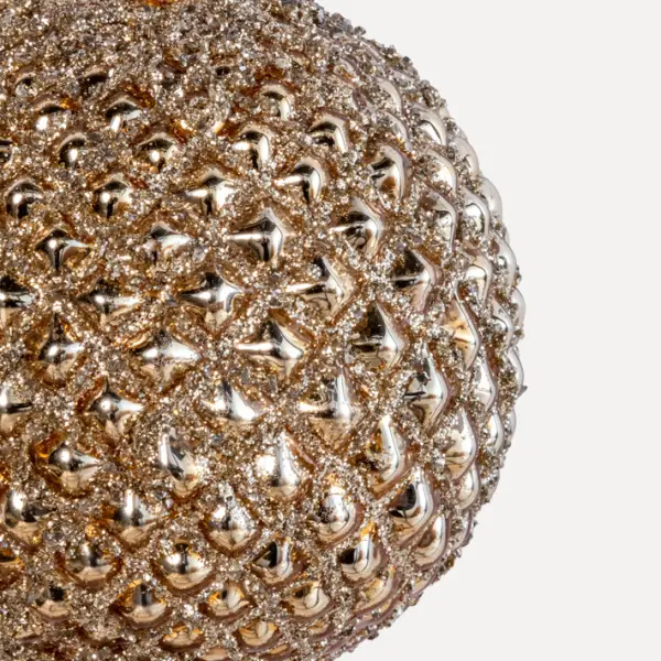 Шар D10 см, стекло, золотой