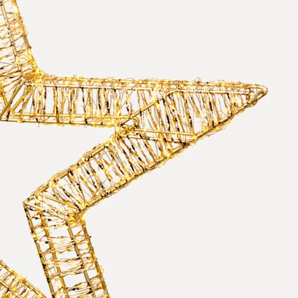 Звезда LED D50 cм, металл, золотой