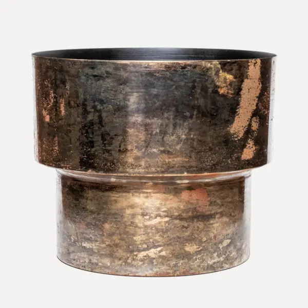 Кашпо 30x26 см, металл, бронзовый