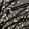 Дерево с мерцающим эффектом LED H180 см, пластик, металл, черный