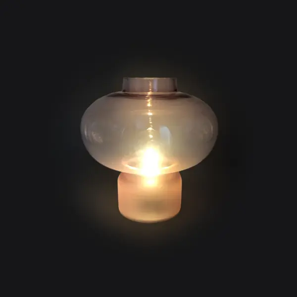 Светильник H34,7 см, стекло, прозрачный