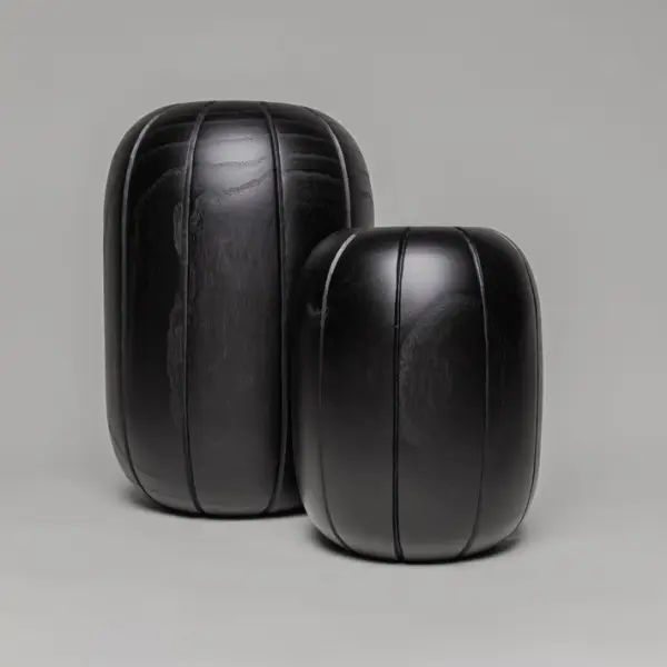 Ваза 28х39 см, дерево, черный