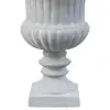 Кашпо в римском стиле 30х37 см, фибергласс, серый