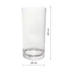 Ваза 20х60 см, поликарбонат, прозрачный
