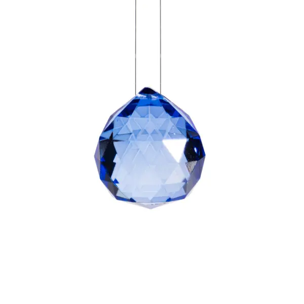 Хруст. шар, 5 шт, голубой