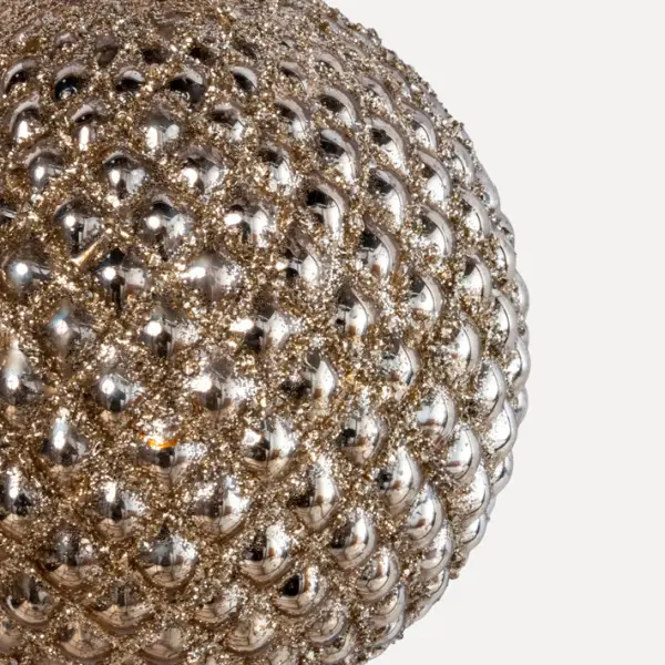 Шар D8 см, стекло, золотой