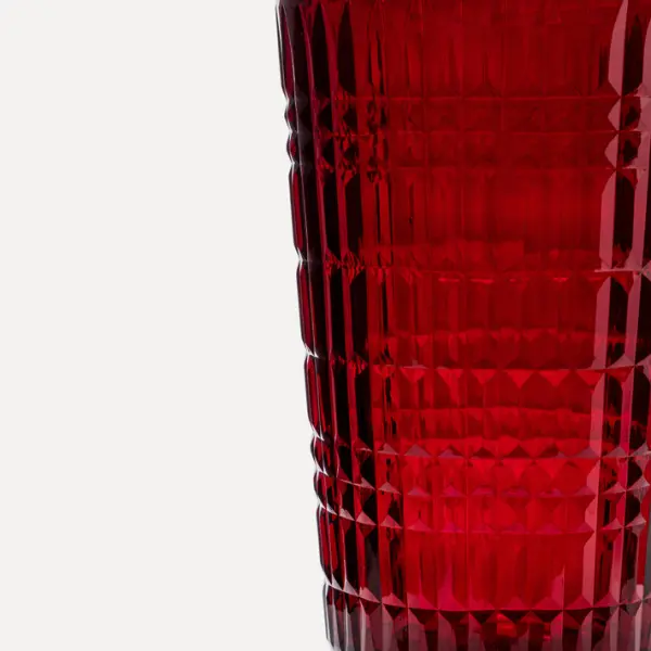 Ваза 20x33 см, стекло, красный