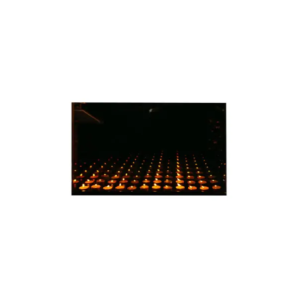 Подсвечник БЕСКОНЕЧНОСТЬ на 12 свечей 65х8х40 см, стекло, дерево, серый