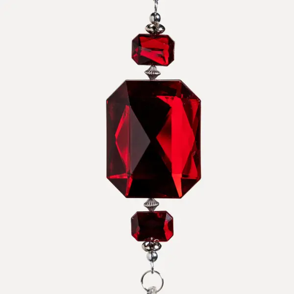 Подвес H20 см, акрил, красный