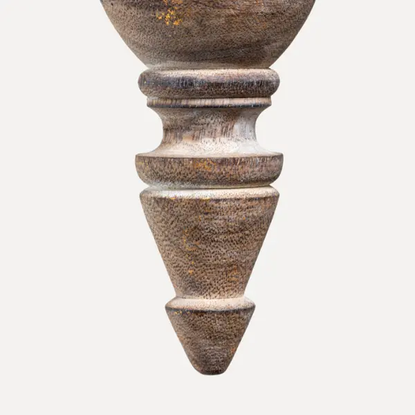 Подвес 7x20 см, дерево, серый, золотой