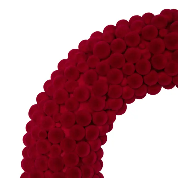 Венок D25 см, пенопласт, винный