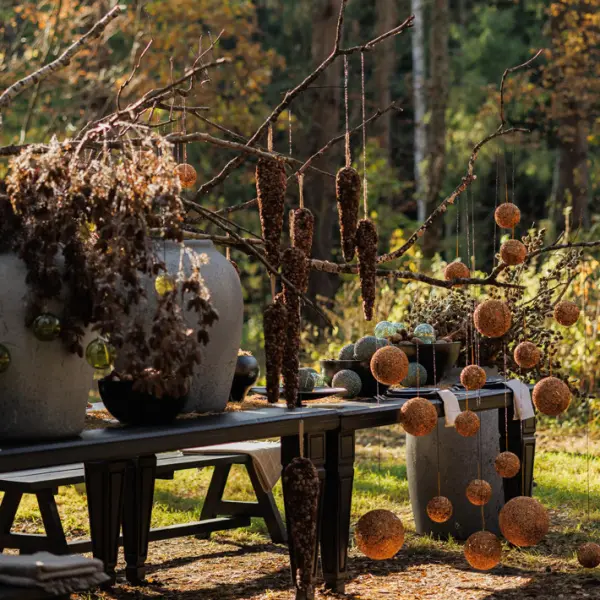 Шар D10 см с блёстками, пенопласт, золотой