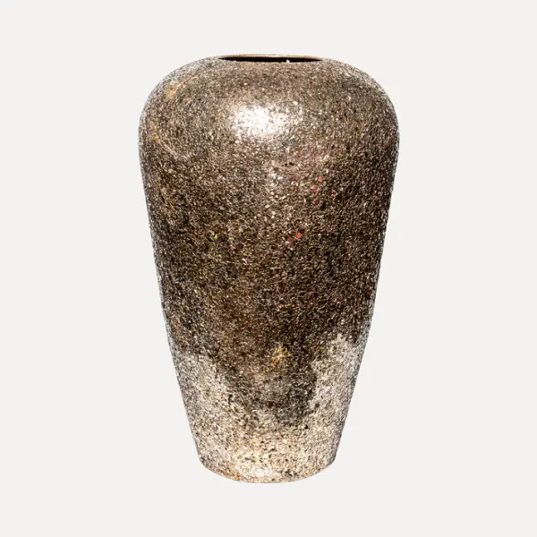 Кашпо с эффектом мозаики, 42x68 см, металл, золотой