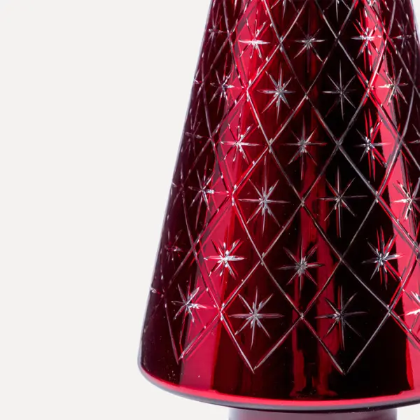 Фигура ЕЛЬ 15x36 см, стекло, красный