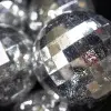 Шар D20 см, пластик, серебряный